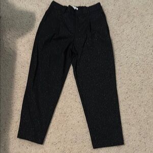 Women’s sparkly black pants. Pull on, great for dressing up or holiday parties.